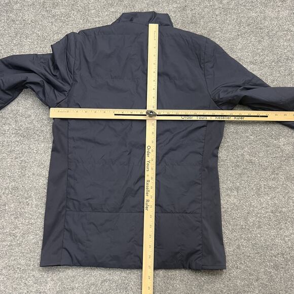 Salomon Drifter Mid Jacket Mens Small Night Sky Blue Black Reversible PrimaLoft - Picture 13 of 15